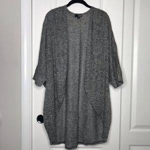 A.N.A. Marled Knit Long Duster Sweater
